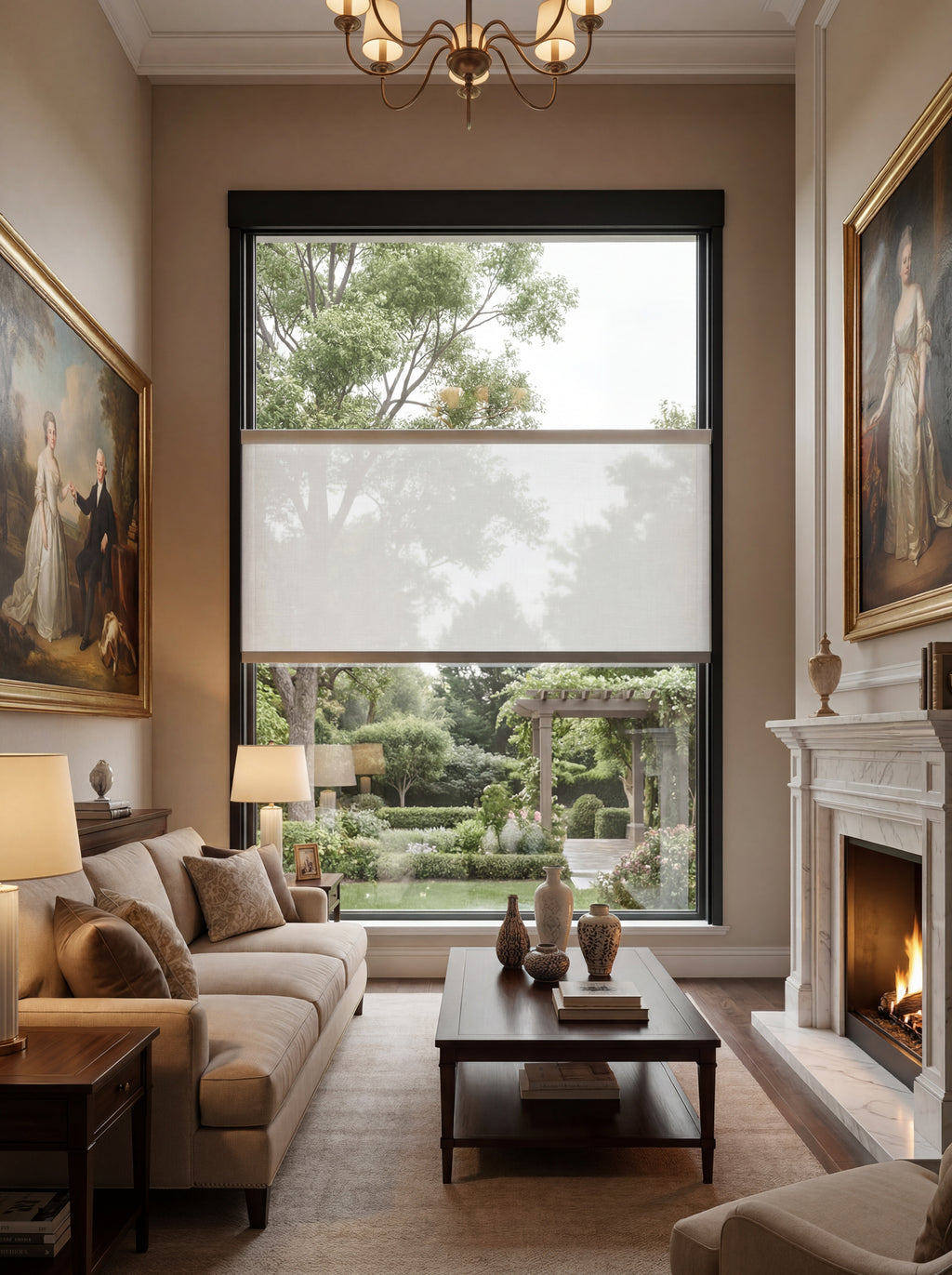 Track-mounted Smart Floating Curtains